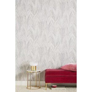 Anthropologie Ebru Gray Wallpaper York Wallcoverings Antonina Vella Silver